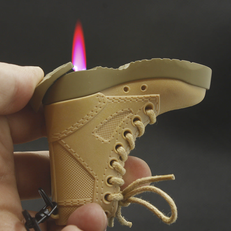 ZL601 military boots style with wine and fire windproof lighter keychain