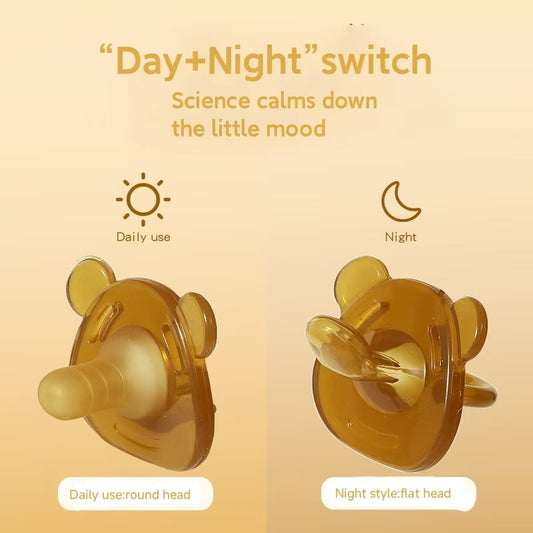 Baby pacifier 0-3 months ultra-soft silicone baby sleeping newborn imitation breast milk anti-flatulence artifact